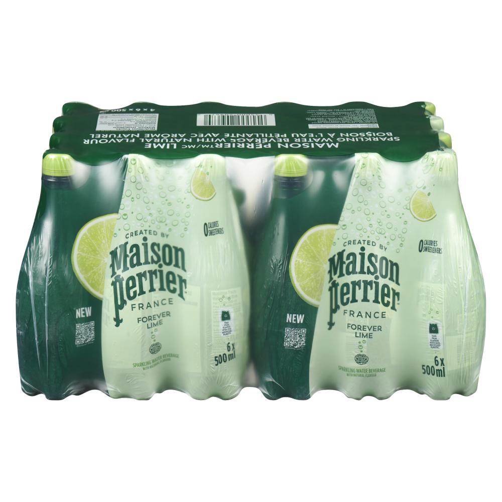 PERRIER SPARKLING WATER LIME FLAVORED, 24 X 500 ML