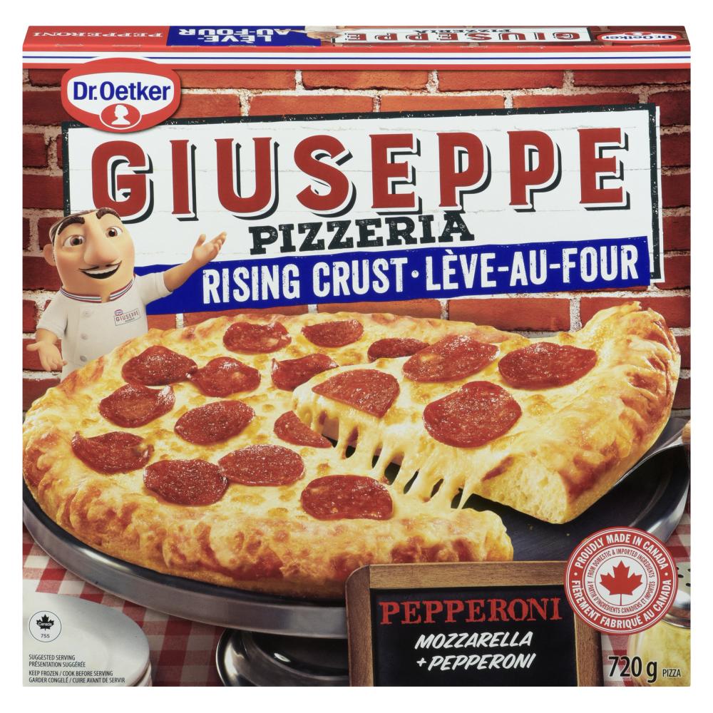 GIUSEPPE OVEN RISING PEPPERONI PIZZA, 6 X 720 G