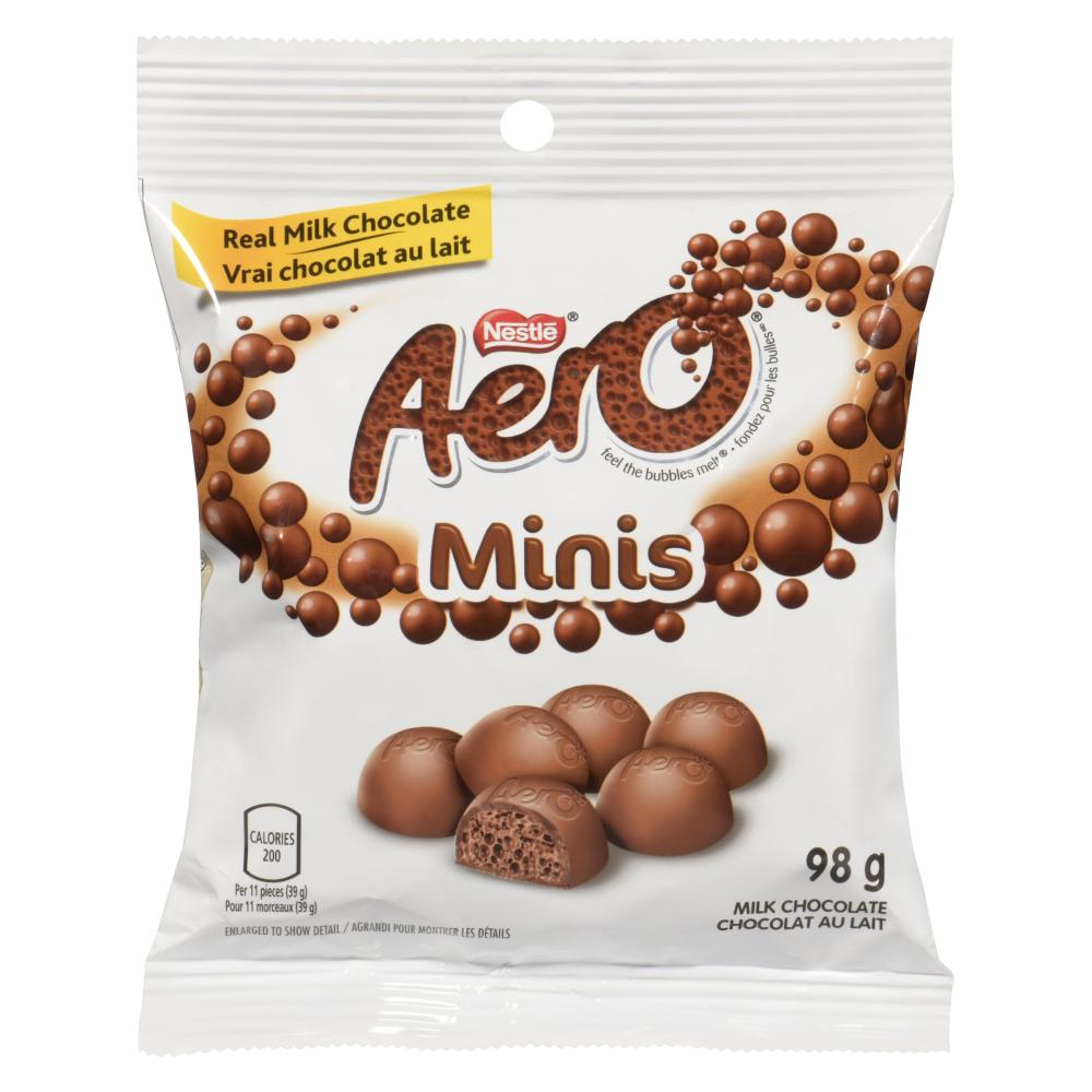 NESTLE AERO MINIS MILK CHOCOLATE, 12 X 98 G