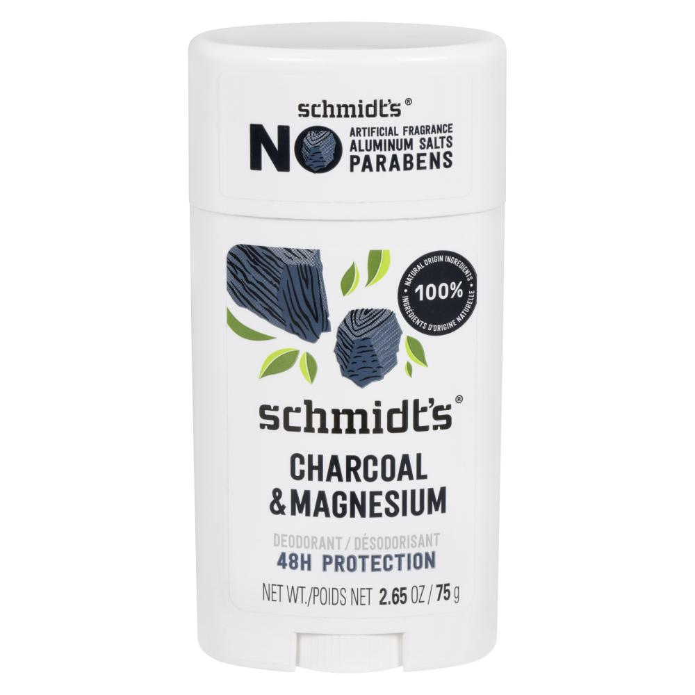 SCHMIDT'S CHARCOAL DEODORANT, 6 X 75 G