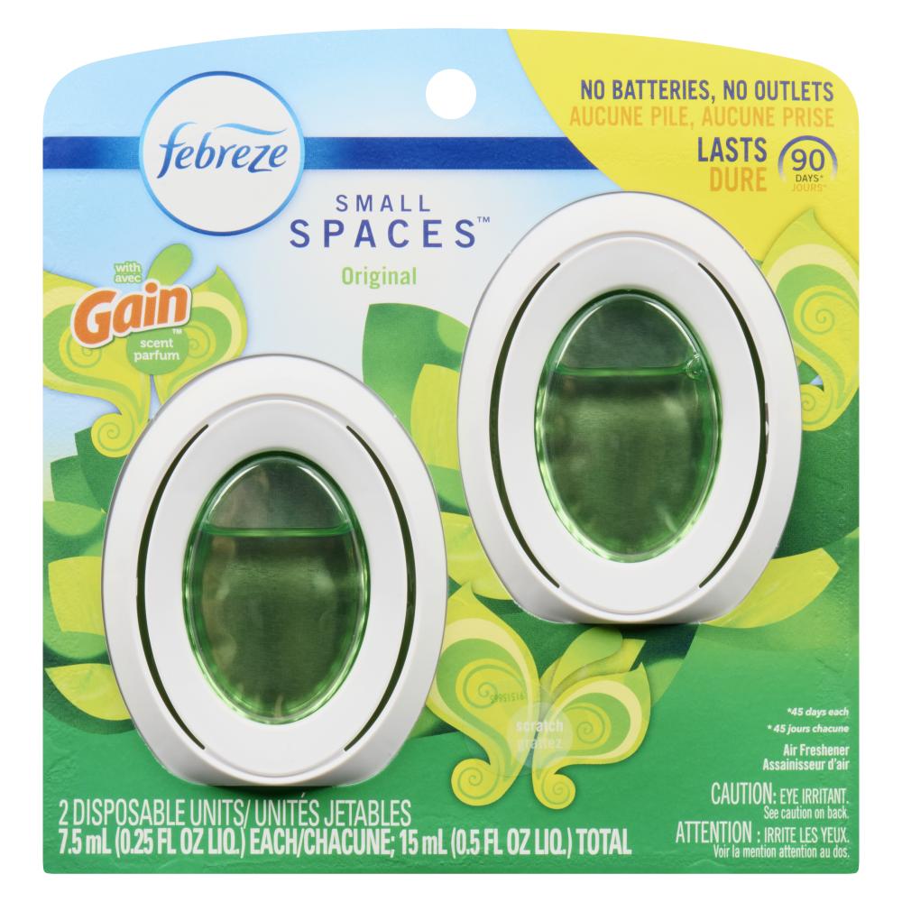 FEBREZE SMALL SPACES REFILL GAIN ORIGINAL, 6 X 2 X 7.50 ML