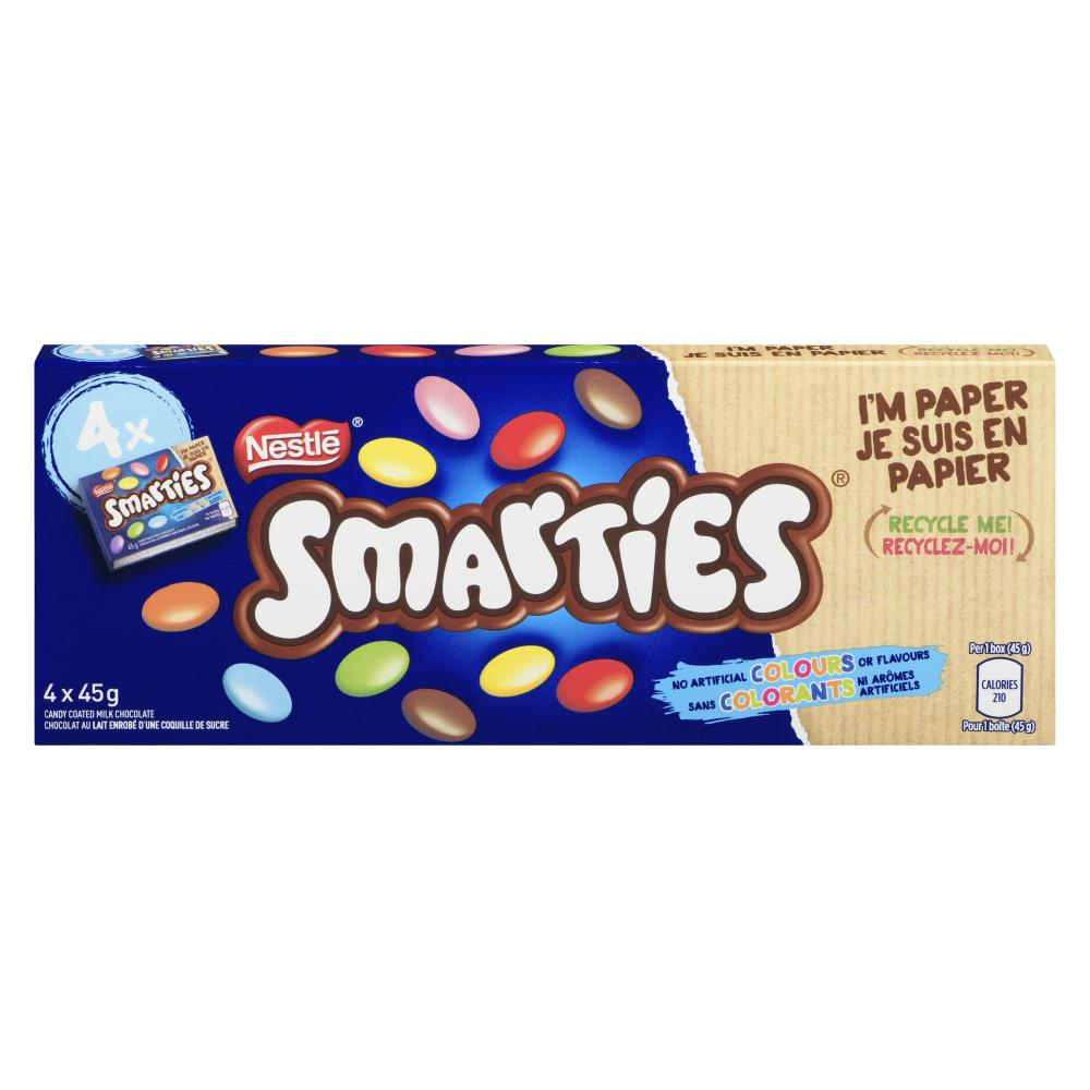 SMARTIES REGULAR CANDY (4), 12 X 4 X 45 G