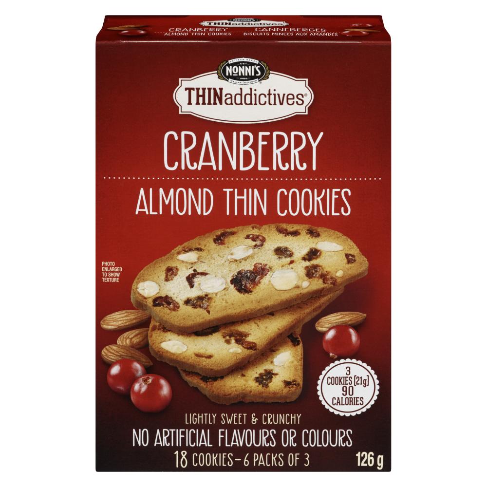 THINADDICTIVES, CRANBERRY COOKIES, 6 x 126G