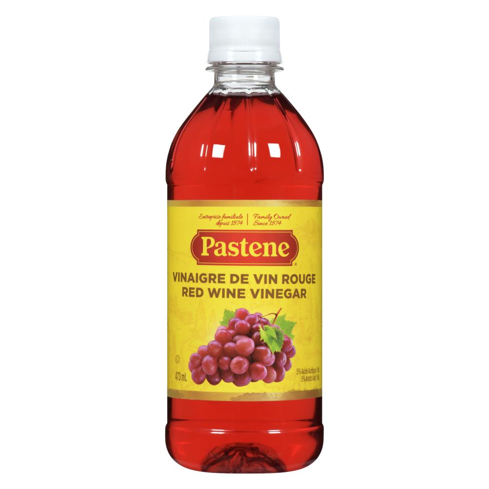 PASTENE RED WINE VINEGAR, 12 X 473 ML