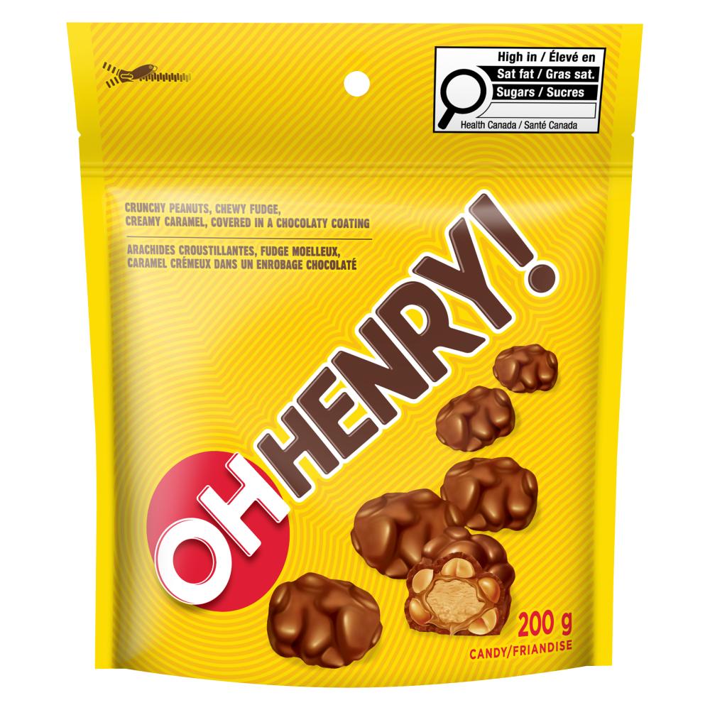 HERSHEY'S OH HENRY CHOCOLATE SAC, 12 X 200 G