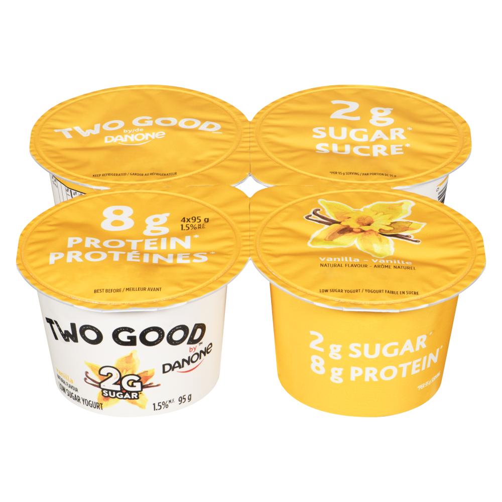 TWO GOOD GREEK YOGURT VANILLA, 6 X 4 X 95 G