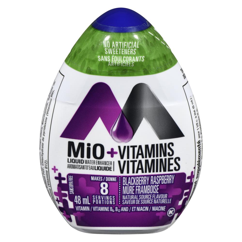 MIO LIQUID VITAMIN WATER ENHANCER BLACKBERRY RASPBERRY, 12 X 48 ML