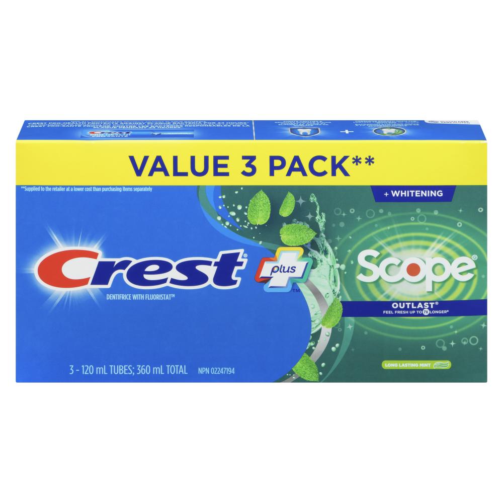 CREST COMPLETE MINT LONG LASTING, 8 X 3 X 120 ML