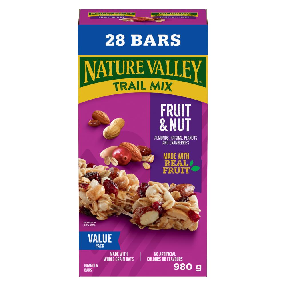 NATURE VALLEY GRANOLA BARS TRAIL MIX FRUIT NUT, 6 X 980 G