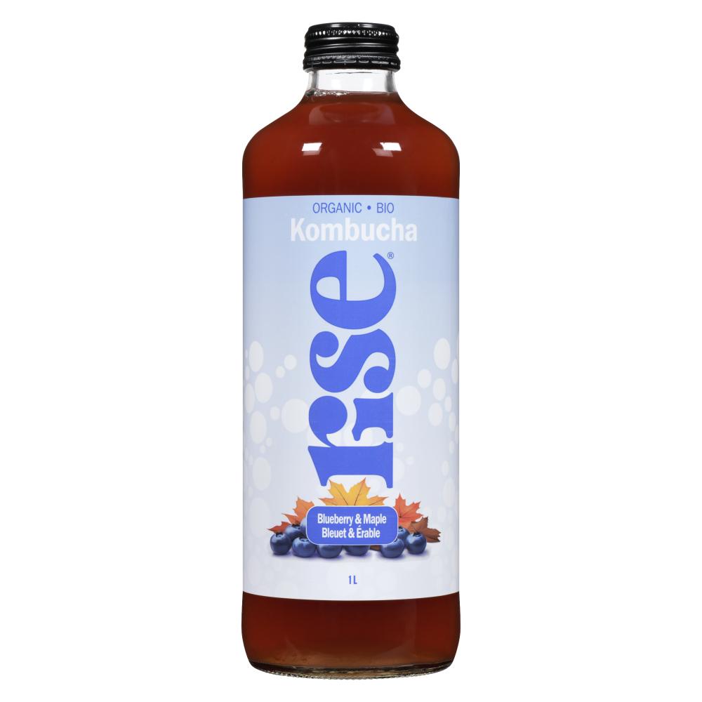 RISE KOMBUCHA, BLUEBERRY & MAPLE CLASSIC, 6 x 1L