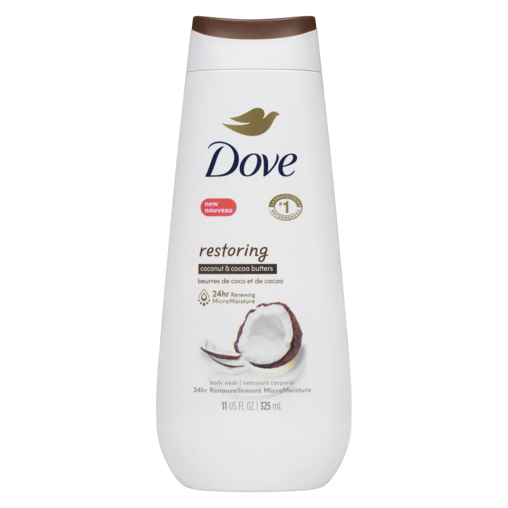 DOVE MEN+CARE BODY WASH COCONUT & COCOA, 6 X 325 ML