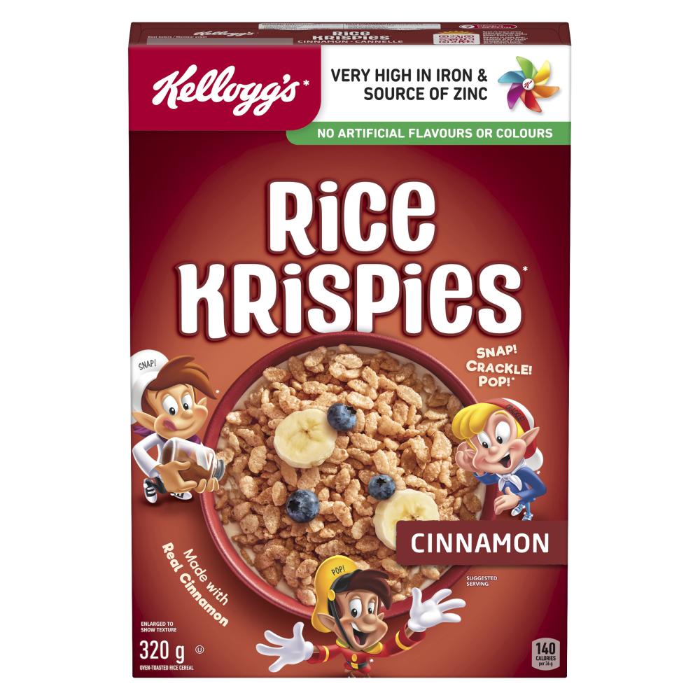 KELLOGG'S RICE KRISPIES CINNAMON, 10 X 320 G