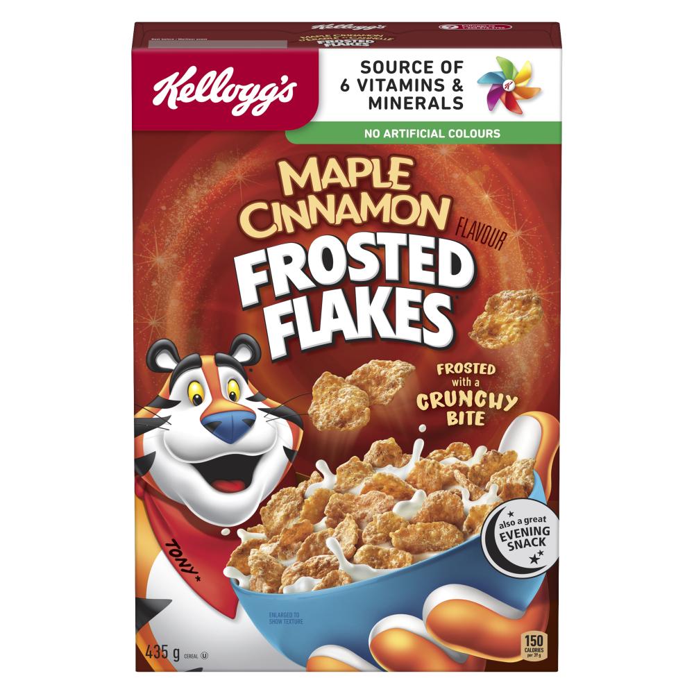 KELLOGG'S MAPLE FROSTED FLAKES, 16 X 435 G