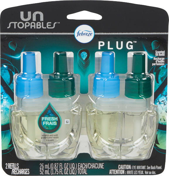 FEBREZE REFILL FRESH DEODORIZER, 6 X 52 ML