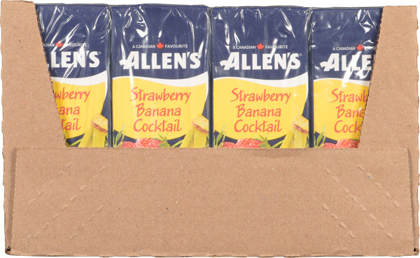 ALLENS STRAWBERRY BANANA COCKTAIL, 4 X 8 X 200 ML