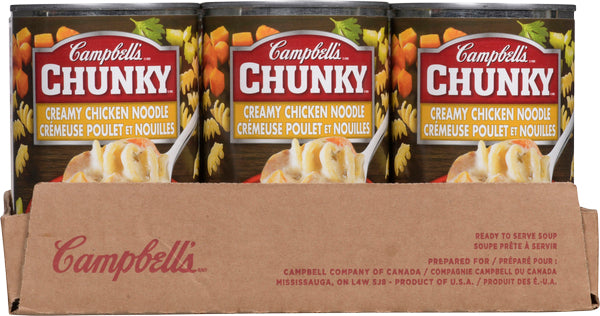CAMPBELL CHUNKY CREAM OF CHICKEN SOUP, 12 X 515 ML