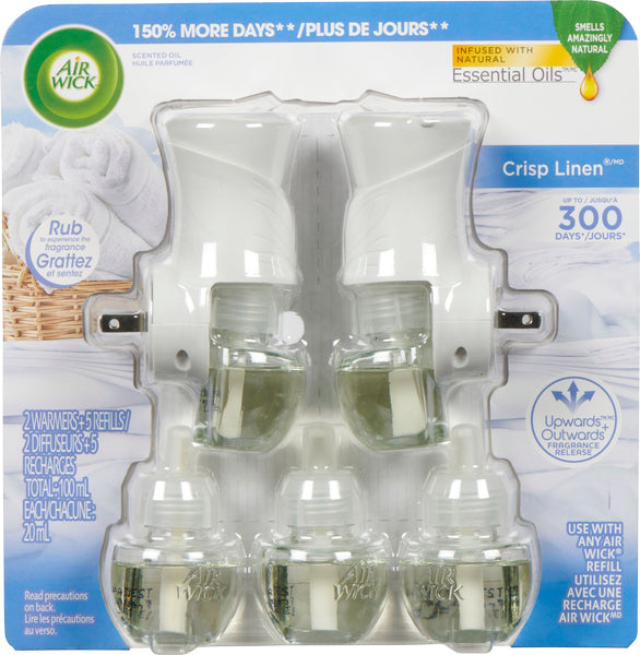AIRWICK AIR SANITIZER FRESH COTTON, 6 X 5 UN