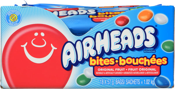 AIRHEADS FRUIT SLICES, 18 X 57 G