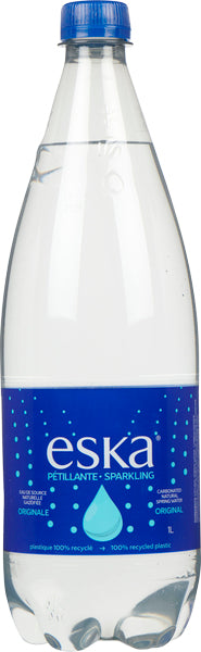 ESKA, CARBONATED BOTTLE SPRING WATER, 12 X 1 L