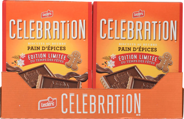 LECLERC CELEBRATION GINGERBREAD COOKIE, 12 X 240 G