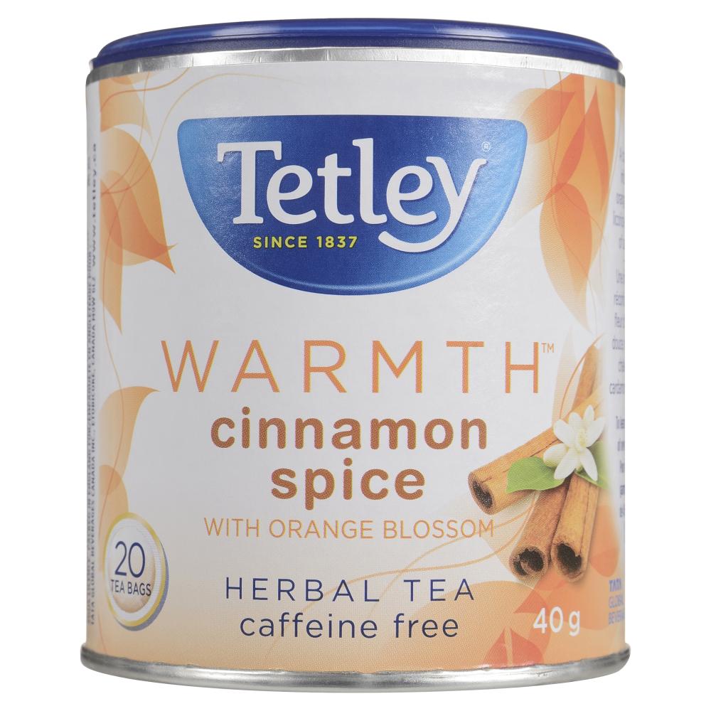 TETLEY SPICY CINNAMON HERBAL TEA, 12 X 20 UN