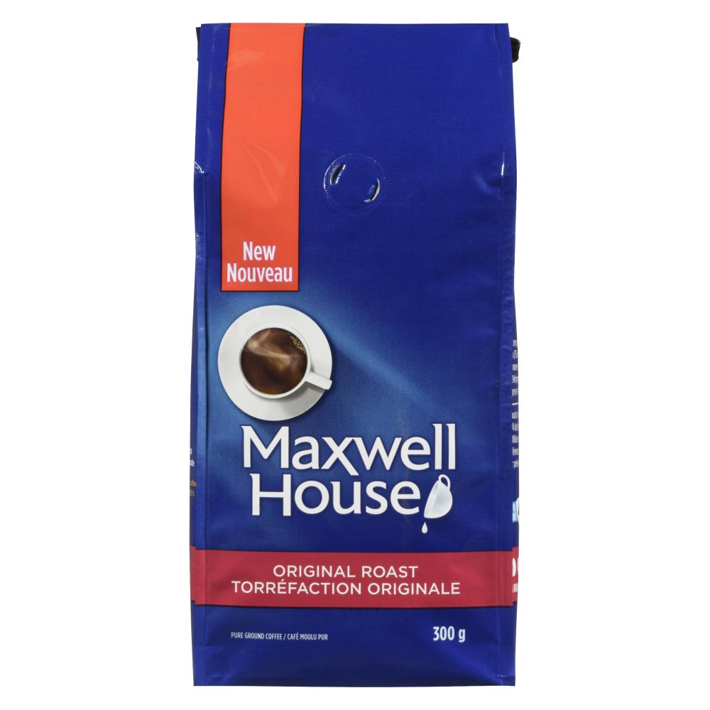 MAXHOUSE GROUND ORIGINAL ROAST COFFEE, 6 X 300 G