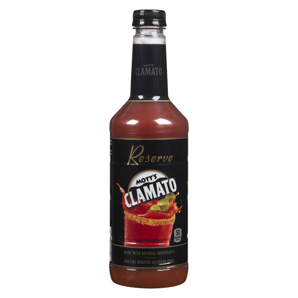 MOTTS CLAMATO RESERVED JUICE, 6 X 1 L