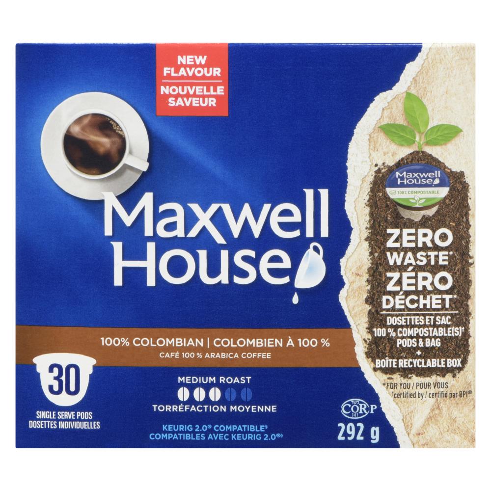 MAXHOUSE COFFEE POD 100% COLOMBIAN, 4 X 292 G