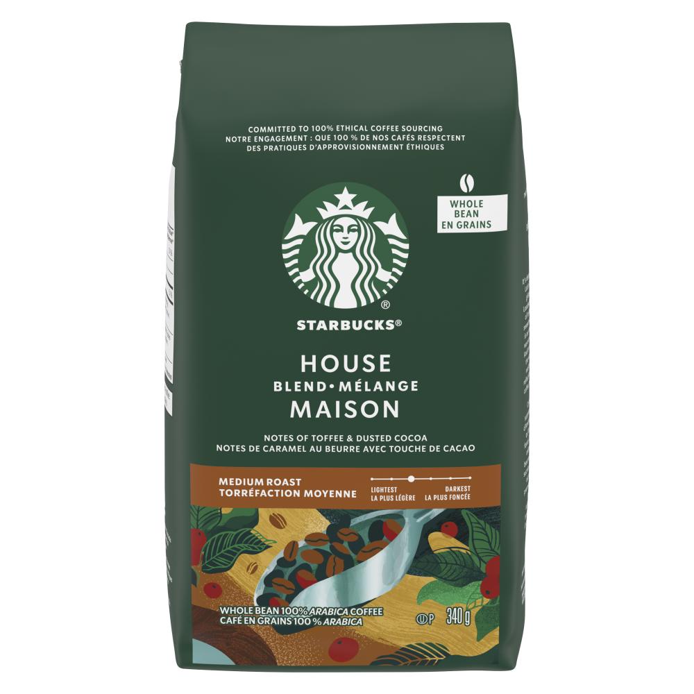 STARBUCKS HOME BLEND COFFEE BEANS, 6 X 340 G