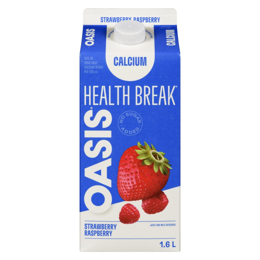 OASIS STRAWBERRY RASPBERRY JUICE, 8 X 1.6 L