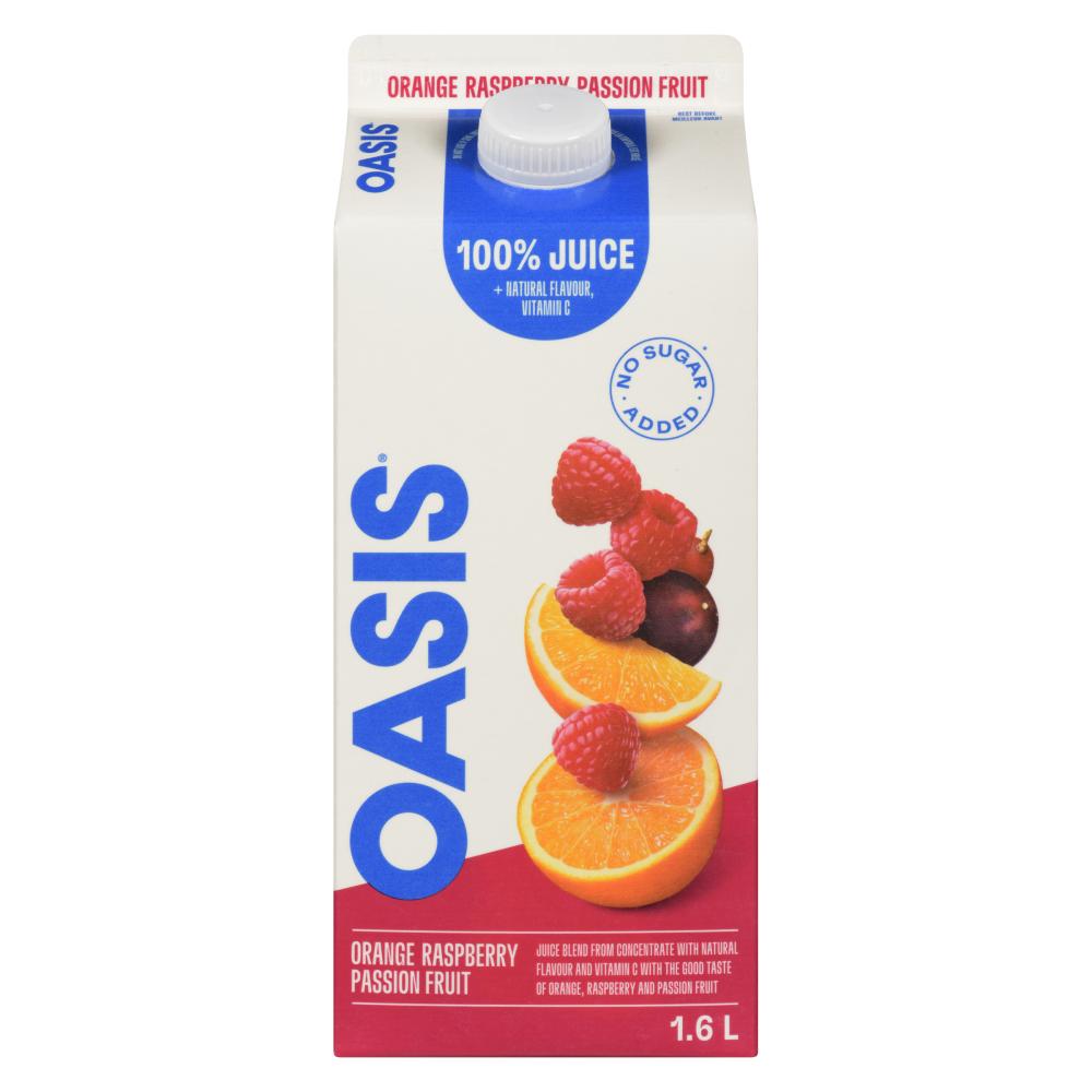 OASIS ORANGE STRAWBERRY PASSION JUICE, 8 X 1.6 L