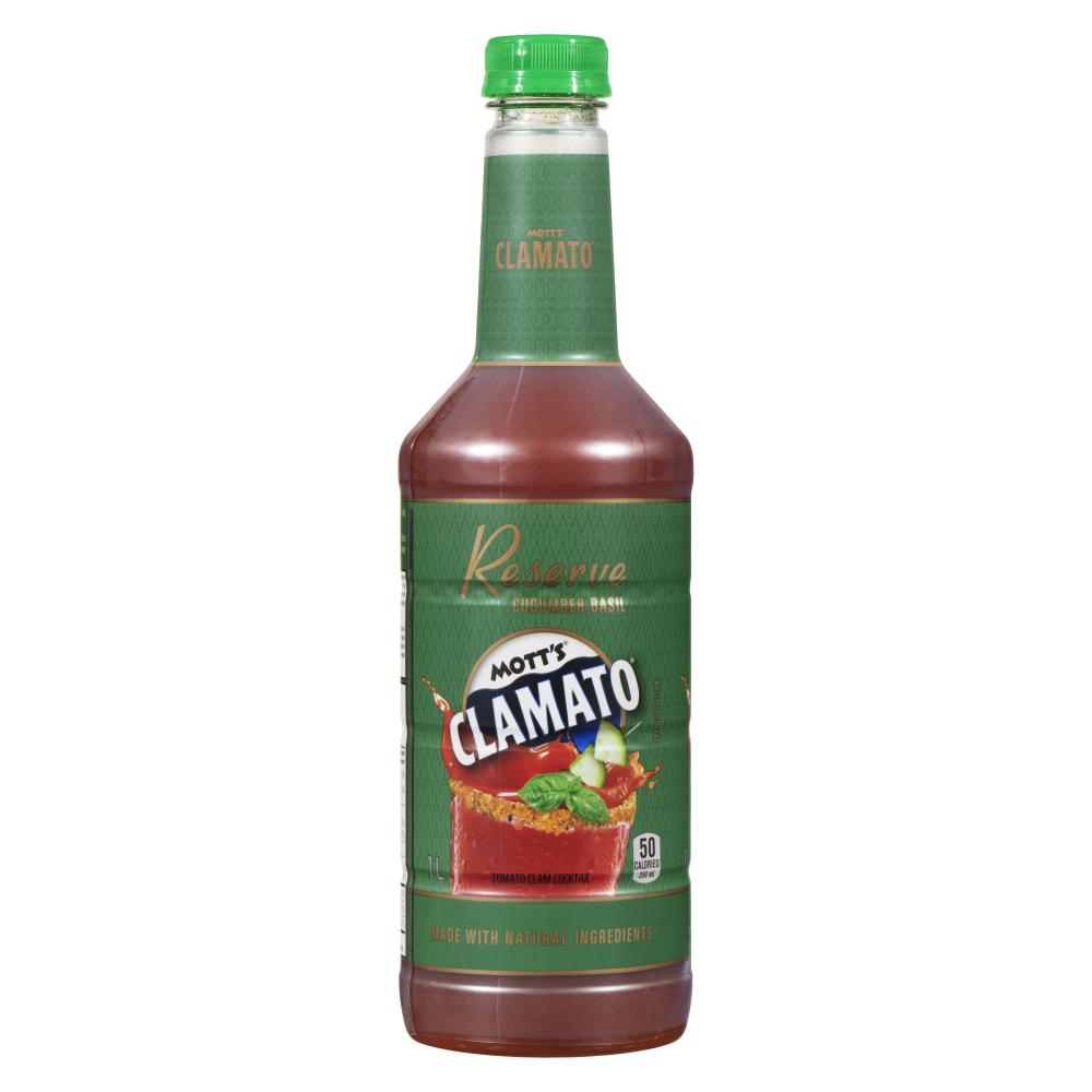 MOTTS CLAMATO CAESAR READY TO DRINK BEVERAGE WITH CLAM JUICE, 6 X 1 L