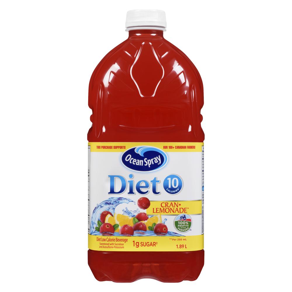 OCEAN SPRAY DIET LIME CRANBERRY COCKTAIL, 8 X 1.89 L