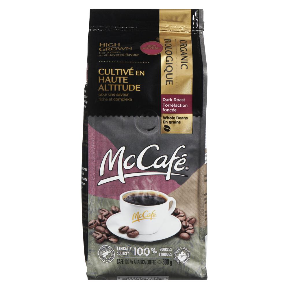 MCCAFE ORGANIC HIGH-ALTITUDE COFFEE BEANS, 6 X 300 G