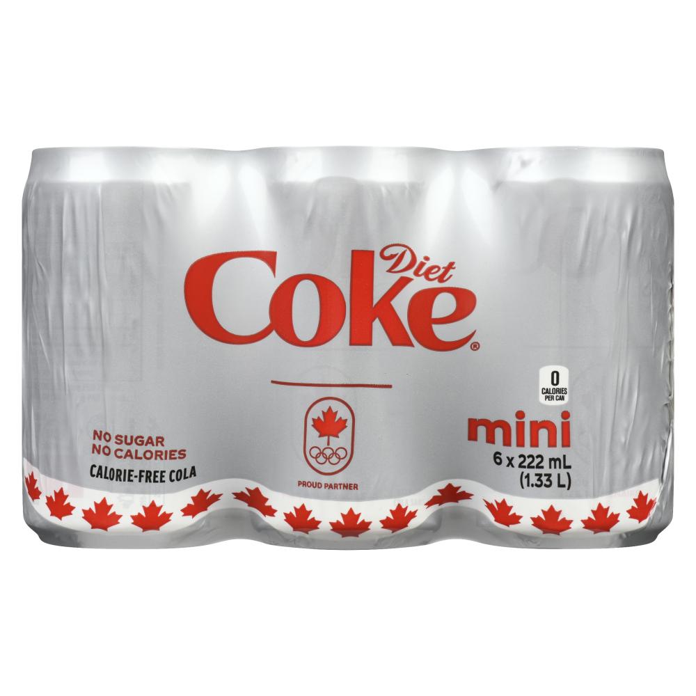 DIET COKE 6 x 222 ML