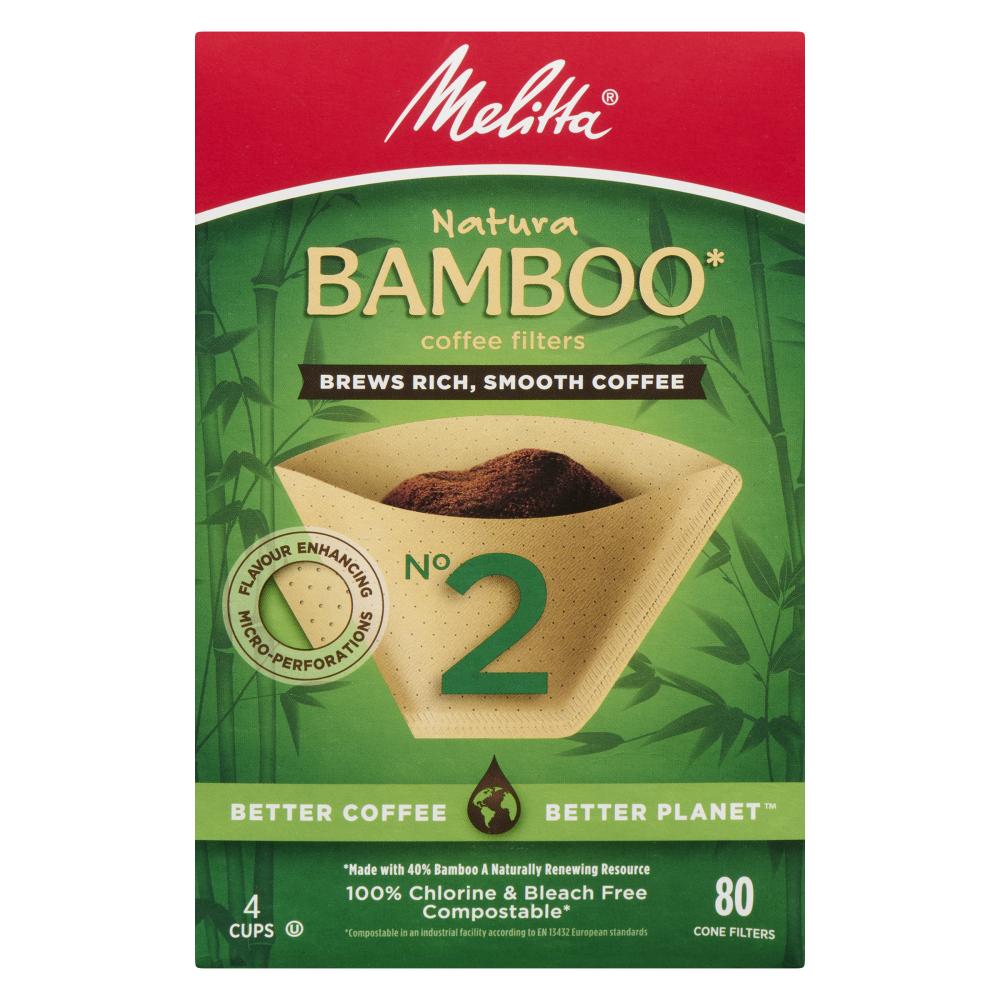 MELITTA BAMBOO COFFEE FILTER PA2 12-80, 12 X 80 UN