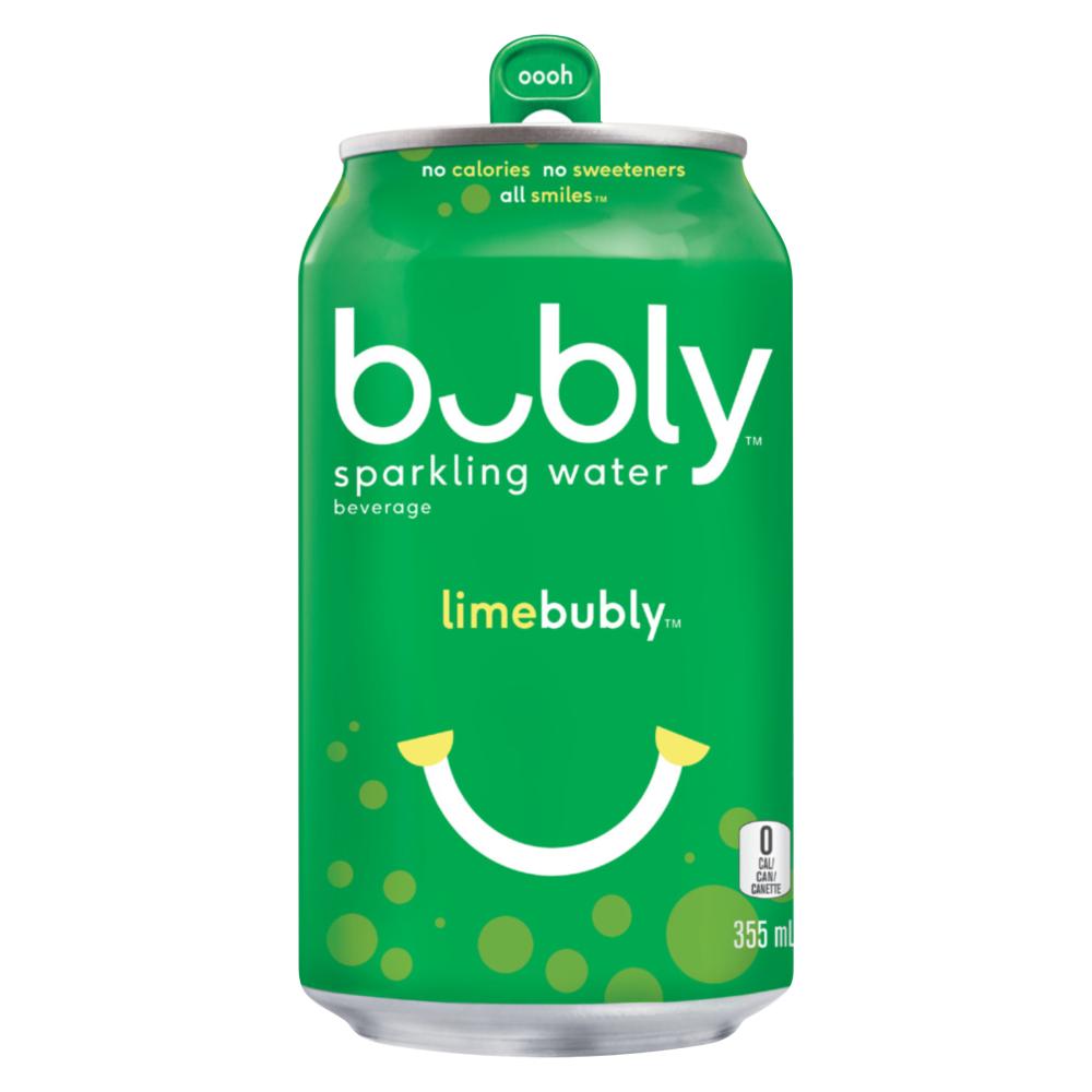 BUBLY LIME SPARKLING WATER, 12 x 355 ML