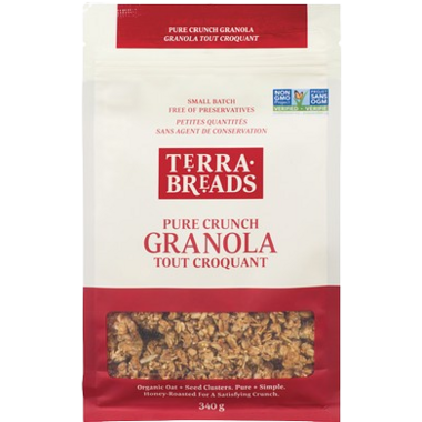 TERRA BREADS, PURE CRUNCH GRANOLA 340G, 8 x 340G