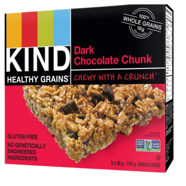 KIND, DARK CHOCOLATE CHUNK, 8 x 5/35G