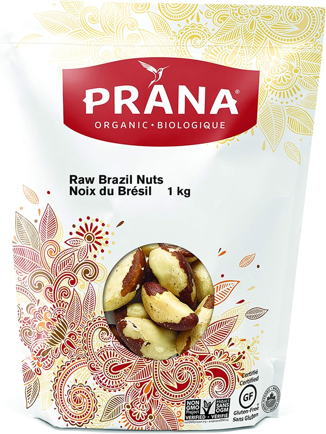 PRANA, ORGANIC RAW BRAZIL NUTS, 4 x 1 KG