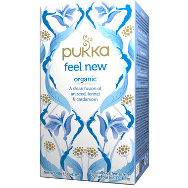 PUKKA SPECIALTY, ORGANIC FEEL NEW, 4 x 20CT