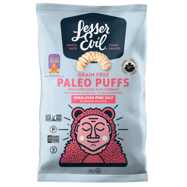LESSER EVIL, PALEO PUFFS HIMALAYAN SALT, 9 x 142G