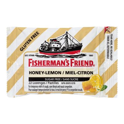 FISHFRIEND HONEY LEMON LOZENGE, 16 X 22 UN