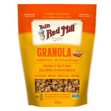 BOB'S REDMILL, PEANUT BUTTER GRANOLA, 6 x 312G
