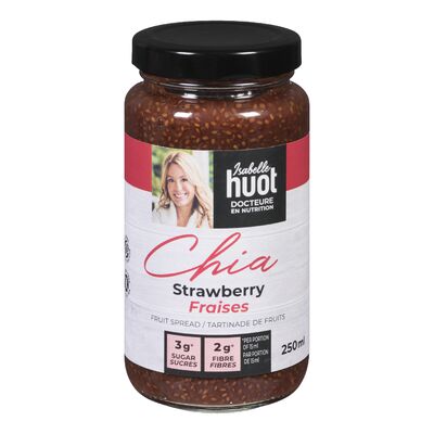 ISABELLE HUOT D, STRAWBERRY AND CHIA SPREAD, 8 x 250ML