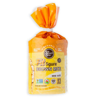 SMARTBITE SNACK, BROWN RICE CAKES -SEA SALT, 12 x 120G