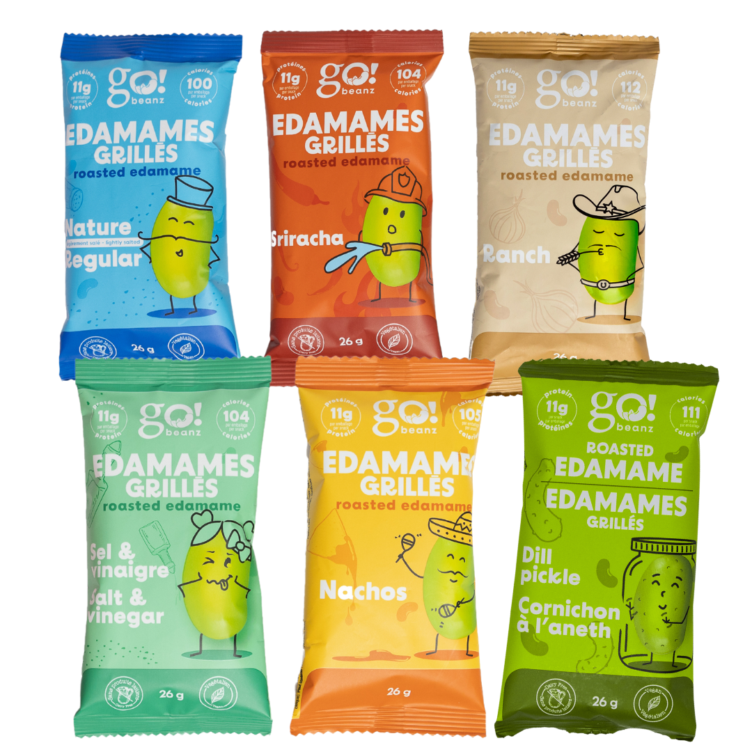 GO BEANZ VARIETY PACK - EDAMAMES GRILLÉ 30X26GR