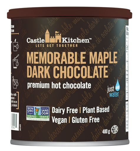 CASTLE KITCHEN, MEMORABLE MAPLE DARK CHOCOLATE, 6 x 400G