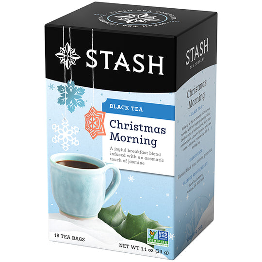STASH TEA, CHRISTMAS MORNING TEA, 6 x 18CT