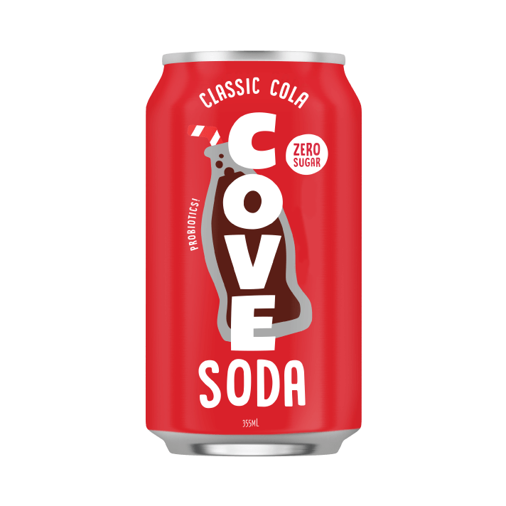 COVE DRINKS, CLASSIC COLA - GUT HEALTHY SODA, 12 x 355ML